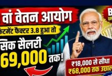 Photo of 8वें केंद्रीय वेतन आयोग का गठन, राजस्थान के 69 लाख कर्मचारियों-पेंशनर्स को मिलेगा लाभ.