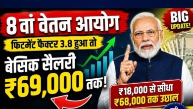 Photo of 8वें केंद्रीय वेतन आयोग का गठन, राजस्थान के 69 लाख कर्मचारियों-पेंशनर्स को मिलेगा लाभ.